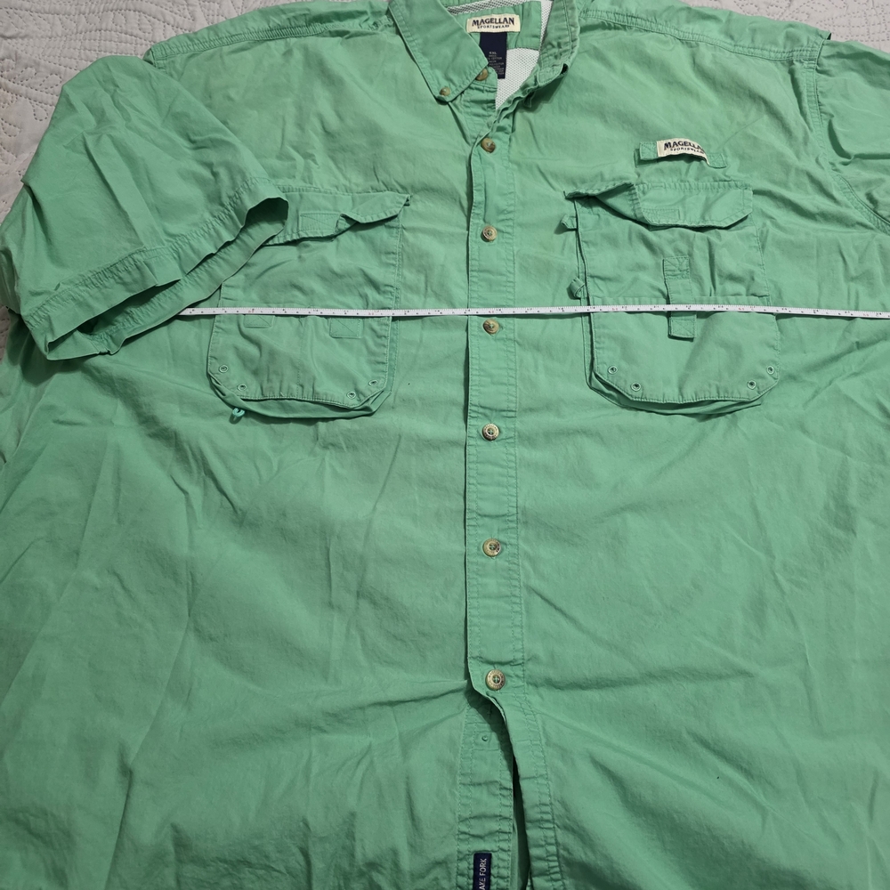 Magellan Outdoors Men's Short Sleeve Button-Up Shirt - Green